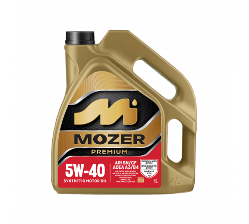 MOZER PREMIUM SAE 5W-40 API SN/CF 4л